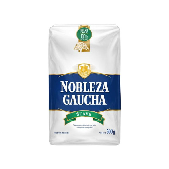 Nobleza Gaucha Soft Yerba Mate, 500 g / 1.1 lb ea (10 count)