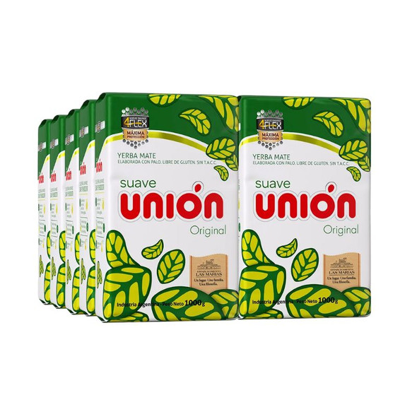 Unión Soft Original Yerba Mate, 1 kg / 2.2 lb ea (10 count)