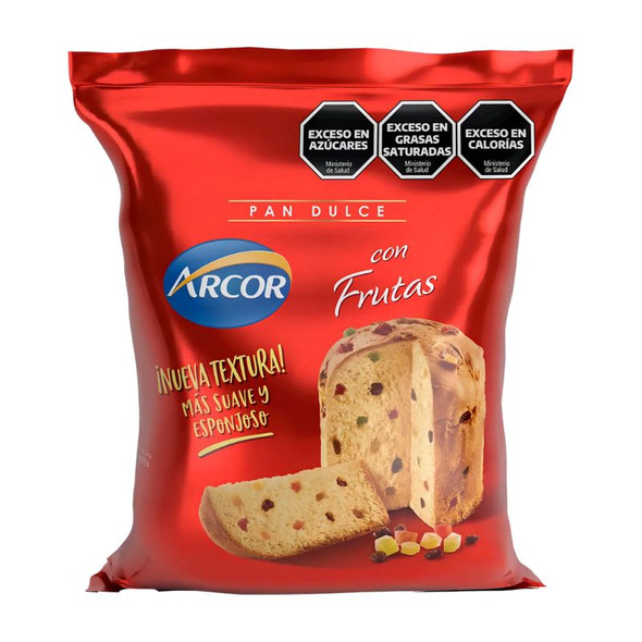 Arcor Pan Dulce Con Frutas Sweet Panettone With Fruits Italian Style Cake, 400 g / 14 oz ea (12 count) Arcor Pan Dulce Con Frutas Sweet Panettone With Fruits Italian Style Cake, 400 g / 14 oz ea (12 count)