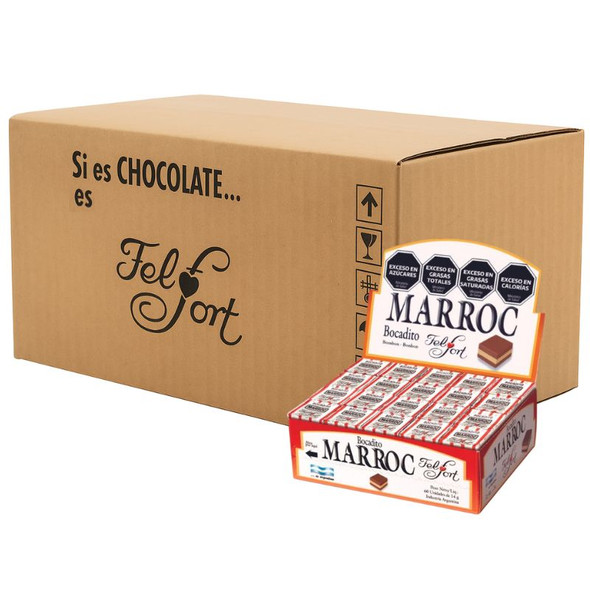 Felfort Marroc Bites Soft Chocolate Mousse and Peanut Butter Bites 14 g / 0.49 oz (box of 8 displays x 60 units ea) Felfort Marroc Bites Soft Chocolate Mousse and Peanut Butter Bites 14 g / 0.49 oz (box of 8 displays x 60 units ea)
