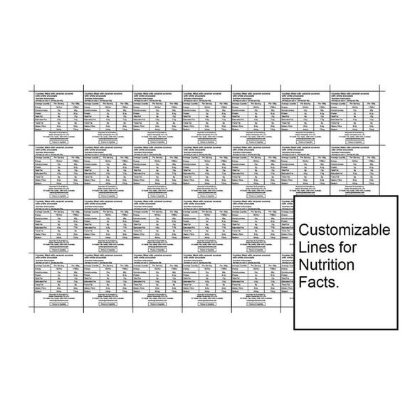 Customized Lines Information or Ingredients Label Self-Adhesive Die-Cut Sticker Customizable Product Label - Black & White (6x A3 Sheets) Customized Lines Information or Ingredients Label Self-Adhesive Die-Cut Sticker Customizable Product Label - Black & White (6x A3 Sheets)