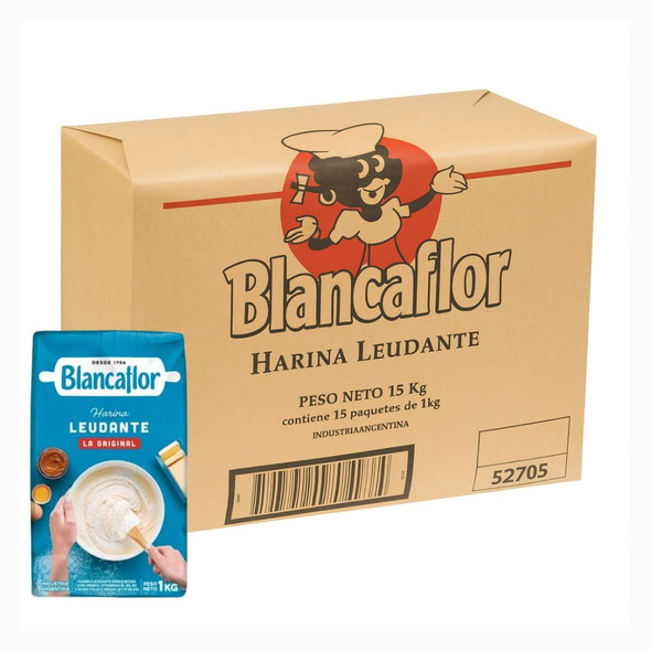 Blancaflor Self-Rising Leavening Wheat Flour Harina Leudante, 1 kg / 2.2 lb ea (15 count) Blancaflor Self-Rising Leavening Wheat Flour Harina Leudante, 1 kg / 2.2 lb ea (15 count)