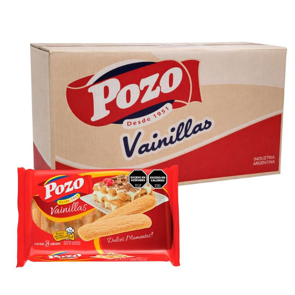 Pozo Vainillas Soft Sprinkled Sugar Cookies, 296 g / 10.44 oz ea (box of 12 displays x 24 units ea)