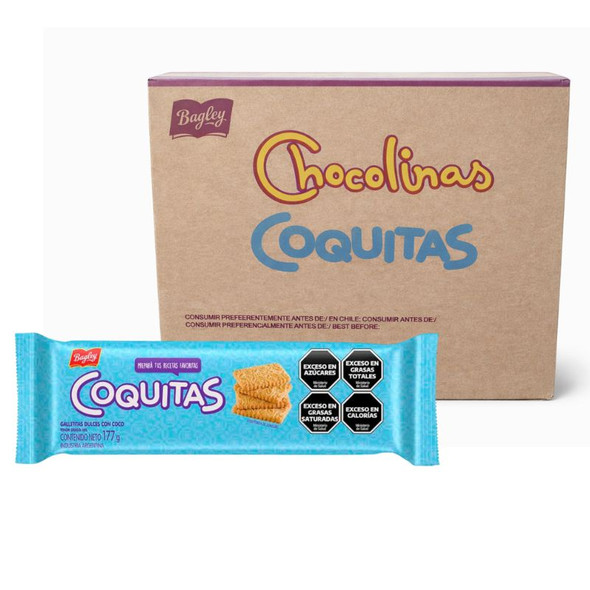 Coquitas Sweet Coconut Cookies, 177 g / 6.24 oz ea (40 count)
