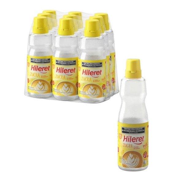 Hileret Sweetener with Zucra for Hot & Cold Beverages Edulcorante, 200 ml / 8.4 oz ea (9 count)