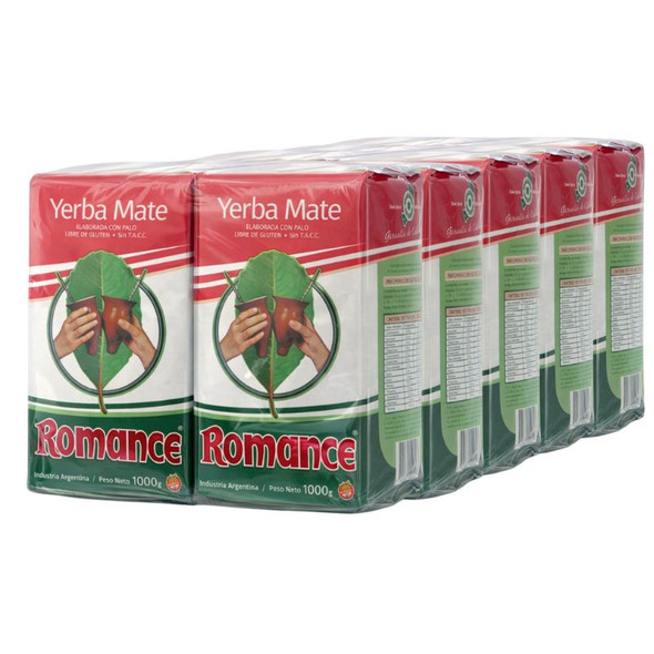 Romance Traditional Yerba Mate with Stems, 1 kg / 2.2 lb ea (10 count)