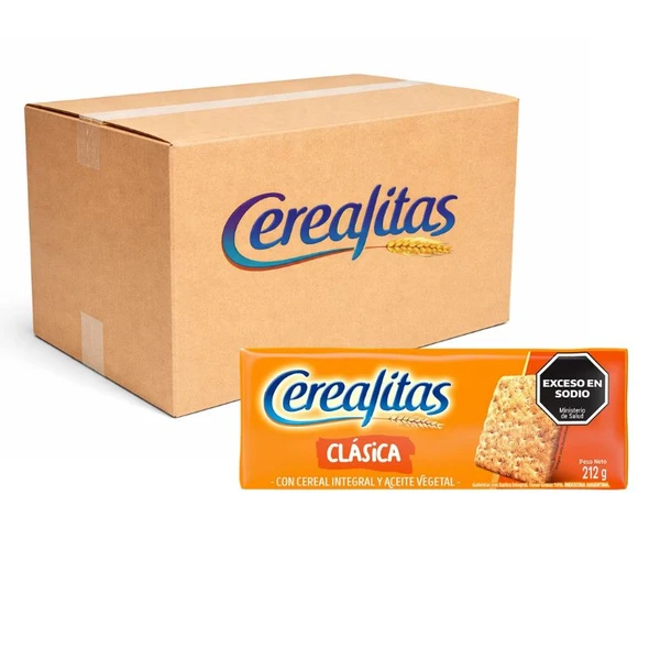 Cerealitas Classic Biscuits with Whole Grain Cereal & Vegetable Oil, 212 g / 7.47 oz ea (45 count)