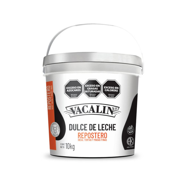 Vacalin Dulce de Leche Reposteria, Confectioner's Thicker Milk Confiture  for Bakeries, Cakes and Pastry, 10 kg / 22 lb plastic bin