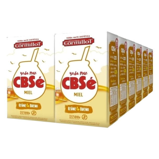 CBSé Yerba Mate Honey Flavor, 500 g / 1.1 lb ea (12 count)