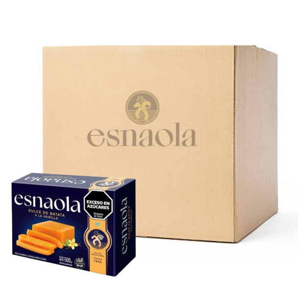 Esnaola Gluten Free Sweet Potato Jelly Bar, 500 g / 1.1 lb ea (12 count per box)