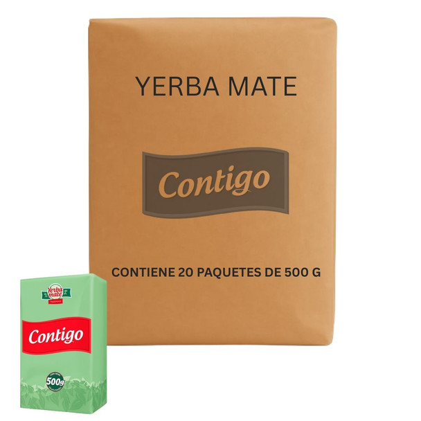 Contigo Classic Yerba Mate from Uruguay, 500 g / 1.1 lb ea (20 count)