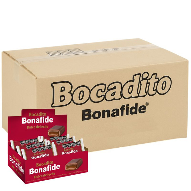 Bonafide Chocolate Bites with Dulce de Leche Filling Traditional, 384 g / 13.54 oz ea (box of 8 displays x 24 units ea)
