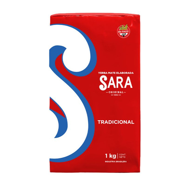 Sara Yerba Mate Roja Traditional, 1 kg / 2.2 lb ea (10 count) Sara Yerba Mate Roja Traditional, 1 kg / 2.2 lb ea (10 count)