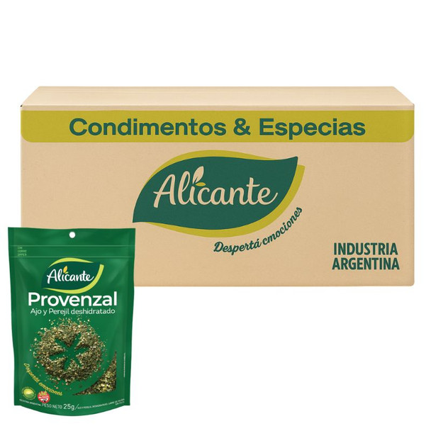 Alicante Provenzal Spice Garlic & Parsley zipper pouch, 25 g / 0.88 oz ea (12 count)
