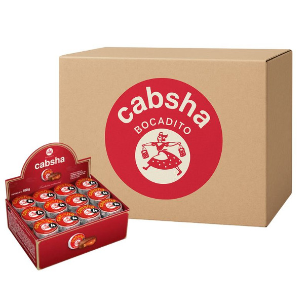 Cabsha Milk Chocolate Bites Filled with Dulce de Leche, 10 g / 0.35 oz ea (box of 24 displays x 48 units ea)