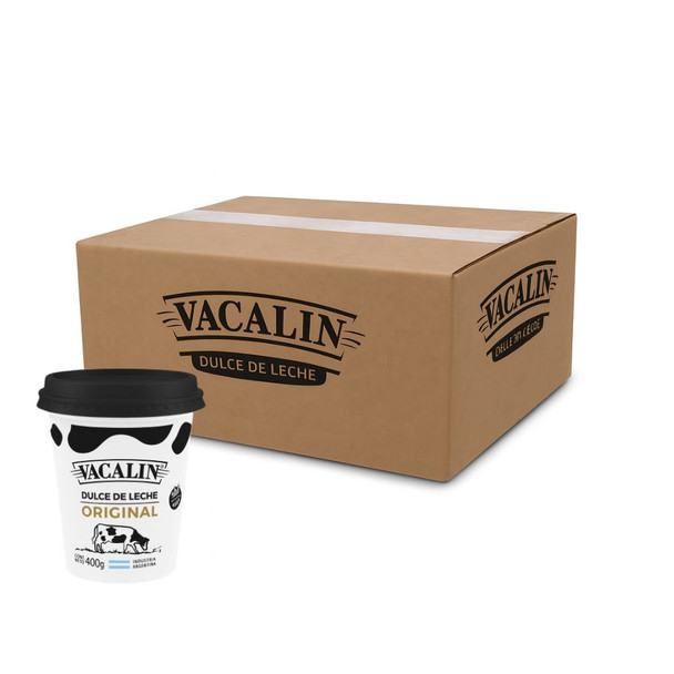 Vacalin Dulce de Leche Original Classic Creamy Milk Confiture, 400 g / 14.1 oz (box of 12)