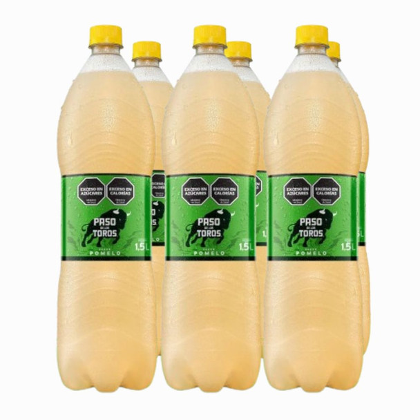 Paso De Los Toros Grapefruit Flavored Soda, 1.5 L / 50.7 fl oz ea (6 Count) Paso De Los Toros Grapefruit Flavored Soda, 1.5 L / 50.7 fl oz ea (6 Count)