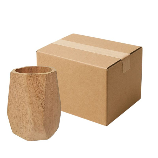 Mate Geométrico Algarrobo Carob Mate Geometric Design Solid Wood with Slight Sweet Aroma (box of 12)