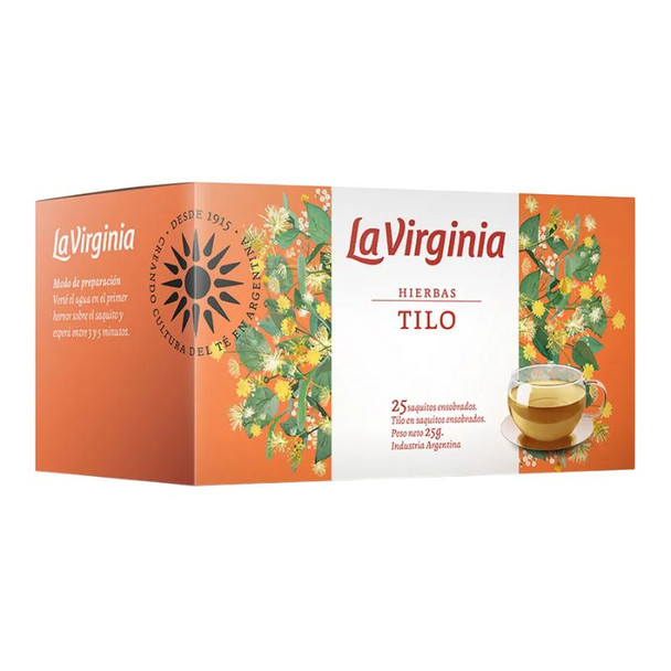 La Virginia Hierbas Tilo Linden Tea In Bags (box of 6 displays x 25 units ea)