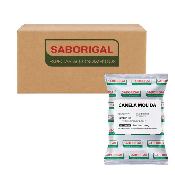 Saborigal Ground Cinnamon Powder, 500 g / 17.64 oz ea (15 count)