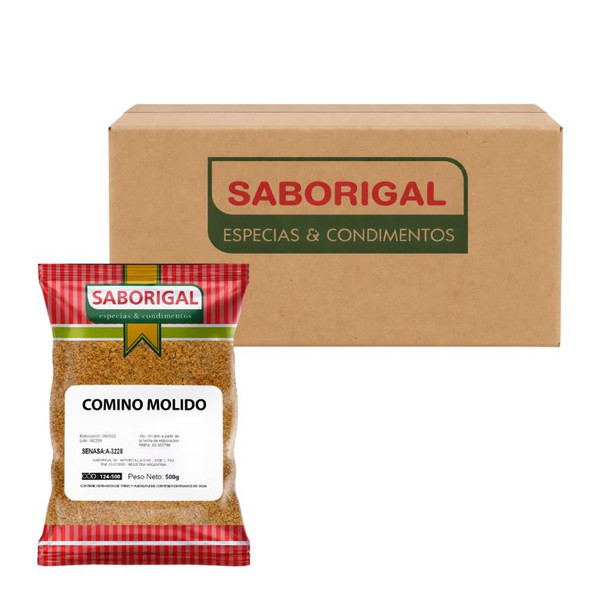 Saborigal Ground Cumin Spice Powder, 500 g / 17.64 oz ea (12 count)