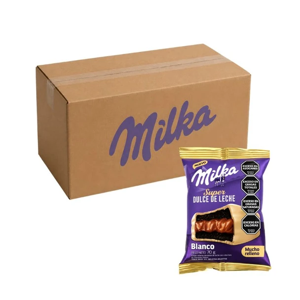Milka Super Dulce de Leche White Chocolate Alfajor, 70 g / 2.47 oz ea (36 count)