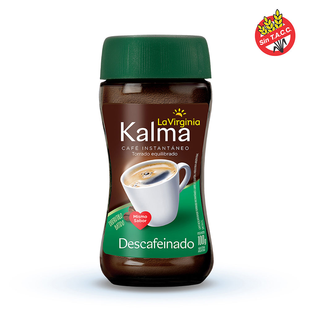 La Virginia Kalma Instant Coffee with Instant Foam, 100 g / 3.53 oz Glass Jar (6 count per box)
