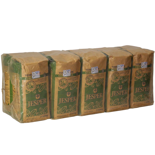 Jesper Yerba Mate with Mountain Herbs (Mint, Poleo & Peppermint), 500 g / 1.1 lb ea (10 count per box)