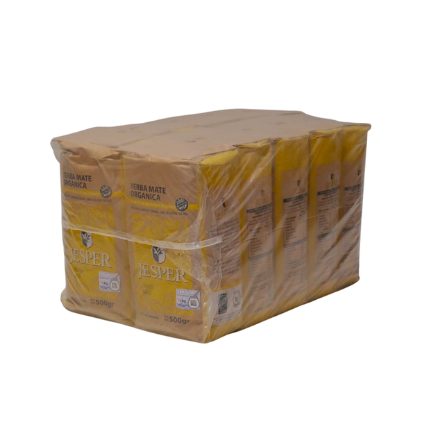 Jesper Organic Certified Yerba Mate, 500 g / 1.1 lb ea (10 count per box)