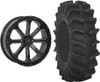 Tucker Rocky Combo - Wheel 20x6.5, 43, 4/156, Black/Machined or Tire 35x9-20, Bias, Left, 8 Ply, Directional