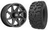 Tucker Rocky Combo - Wheel 14x7, 52, 4/110, Black or Tire 26x11-14, Radial, Left, 8 Ply, Directional