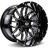Highlifter PG103 Ambition 24x7 4/137 Gloss Black and Milled Wheel