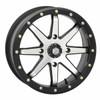 Highlifter STI HD9 14x7 4/137 3.53.5 Black and Machined Beadlock Wheel