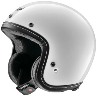 Tucker Rocky Classic-V Solid Helmet White, M, SNELL-2020