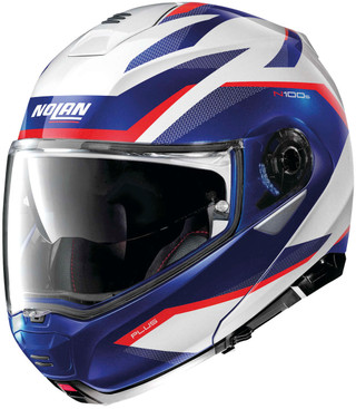 Tucker Rocky N100-5 Plus Overland Helmet Metal White/Blue/Red, XL
