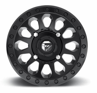 Octane Ridge 2012-21 RZR 570 / S 570 - 3/8 in Lugs Fuel Vector D579 Matte Black Wheel Set