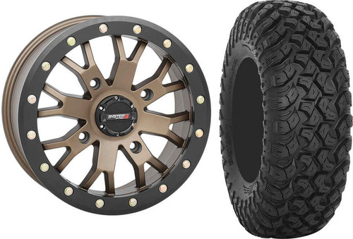 Tucker Rocky Combo - Wheel 14x7, 43, 4/156, Bronze or Tire 30x10-14, Radial, 8 Ply, Non-Directional