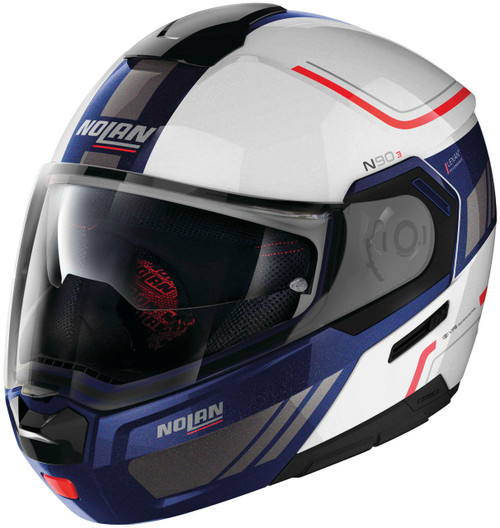 Tucker Rocky N90-3 Voyager Helmet Metal White/Blue/Red, XL