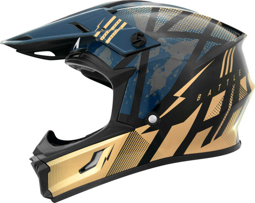 Tucker Rocky T710X Battle Helmet Blue/Gold, XS