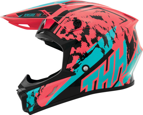 Tucker Rocky T710X Renegade Helmet Coral/Blue, XS