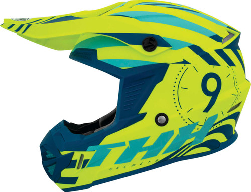 Tucker Rocky T730X Twister Helmet Neon Yellow/Blue, XL