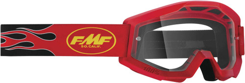 Tucker Rocky PowerCore Goggle Flame Red with Clear Lens