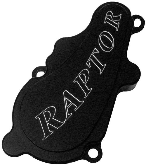 Tucker Rocky Water Pump Cover, Anodized Black Logo or 06-22 Yamaha Raptor 700