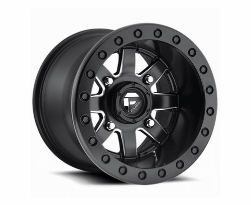 Octane Ridge Honda Talon 4/137 Fuel Maverick D928 Matte Black Milled Beadlock Wheel Set