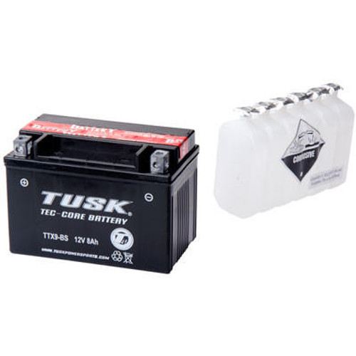 Rocky Mountain Tusk Tec-Core Battery with Acid TTX9BS Maintenance-Free
