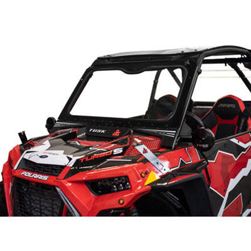 Rocky Mountain Polaris RZR XP Turbo S / RZR XP 4 Turbo S Tusk UTV Folding Glass Windshield with Windshield Wiper Rocky Mountain Polaris RZR XP Turbo S / RZR XP 4 Turbo S Tusk UTV Folding Glass Windshield with Windshield Wiper