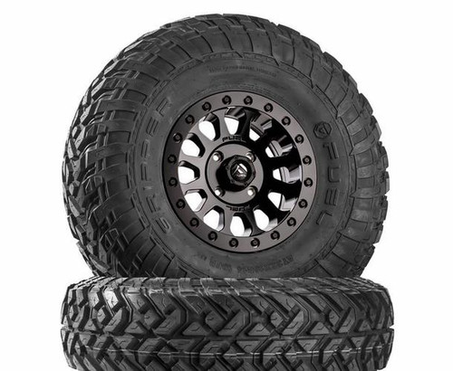 Octane Ridge 2021 RZR Trail models - 12mm Lugs Fuel Vector D920 Matte Black Beadlock Wheels wor Fuel Gripper R or T Tires