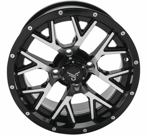 Tucker Rocky Barbwire Wheels 15x7, 4/137, 52, Black/Machined
