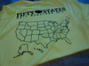 MEN'S Short Sleeve New Balance Tech Shirt (Safety Yellow) Map Back