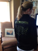 Ladies BLACK Club Running Jacket - MAP Back